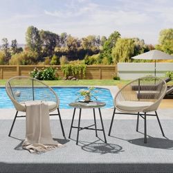 Brand new three-piece patio furniture set for $100