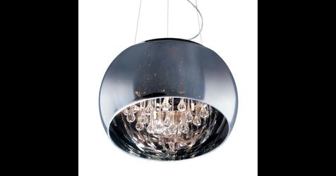 ET2 Sense E21206-10PC 19.75" 6-Light Polished Chrome Pendant Chandelier