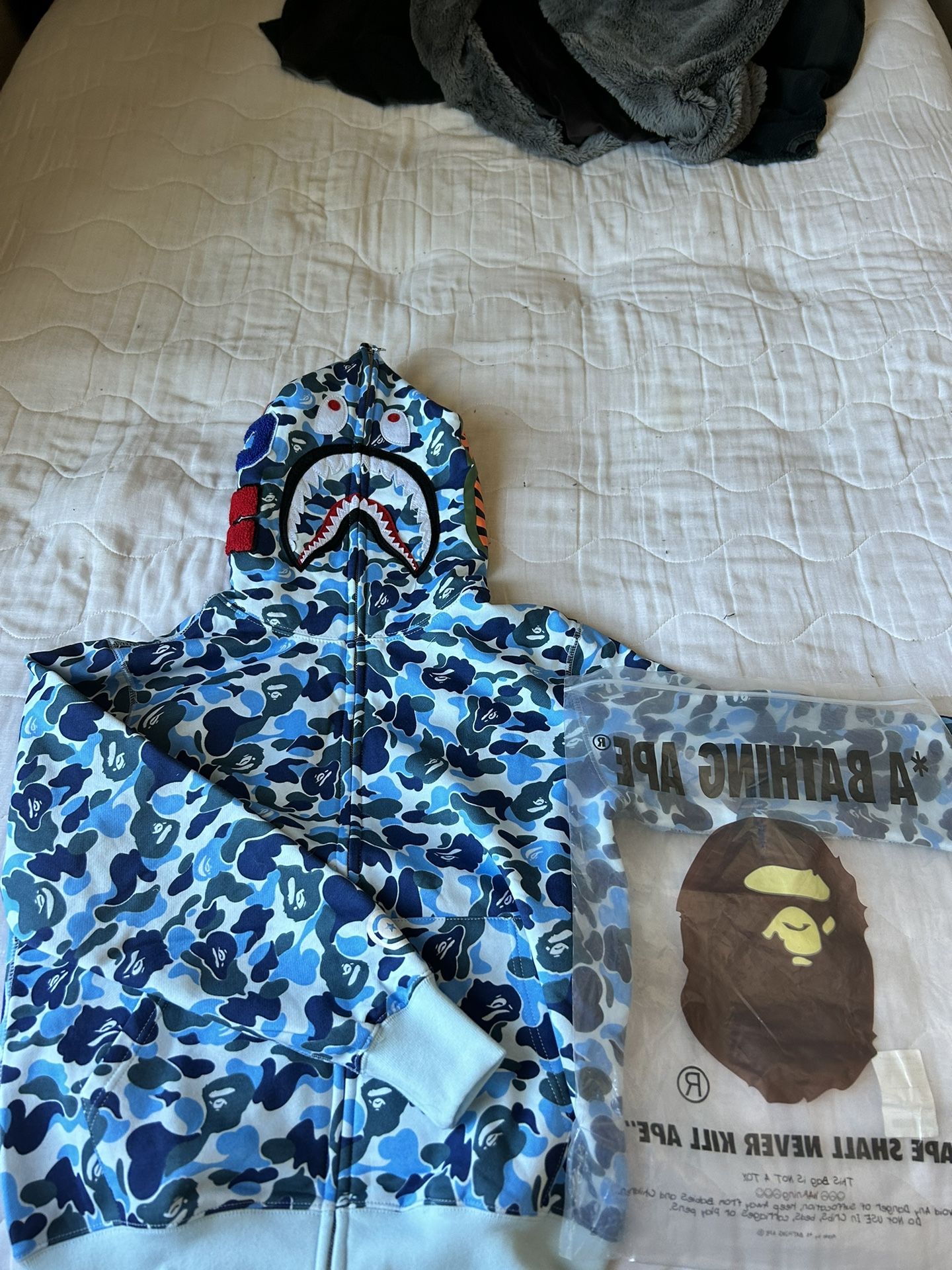 Light Blue Bape Hoodie