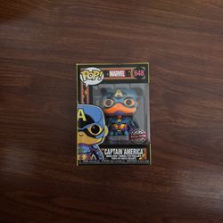 Captain America Black Light Funko Pop