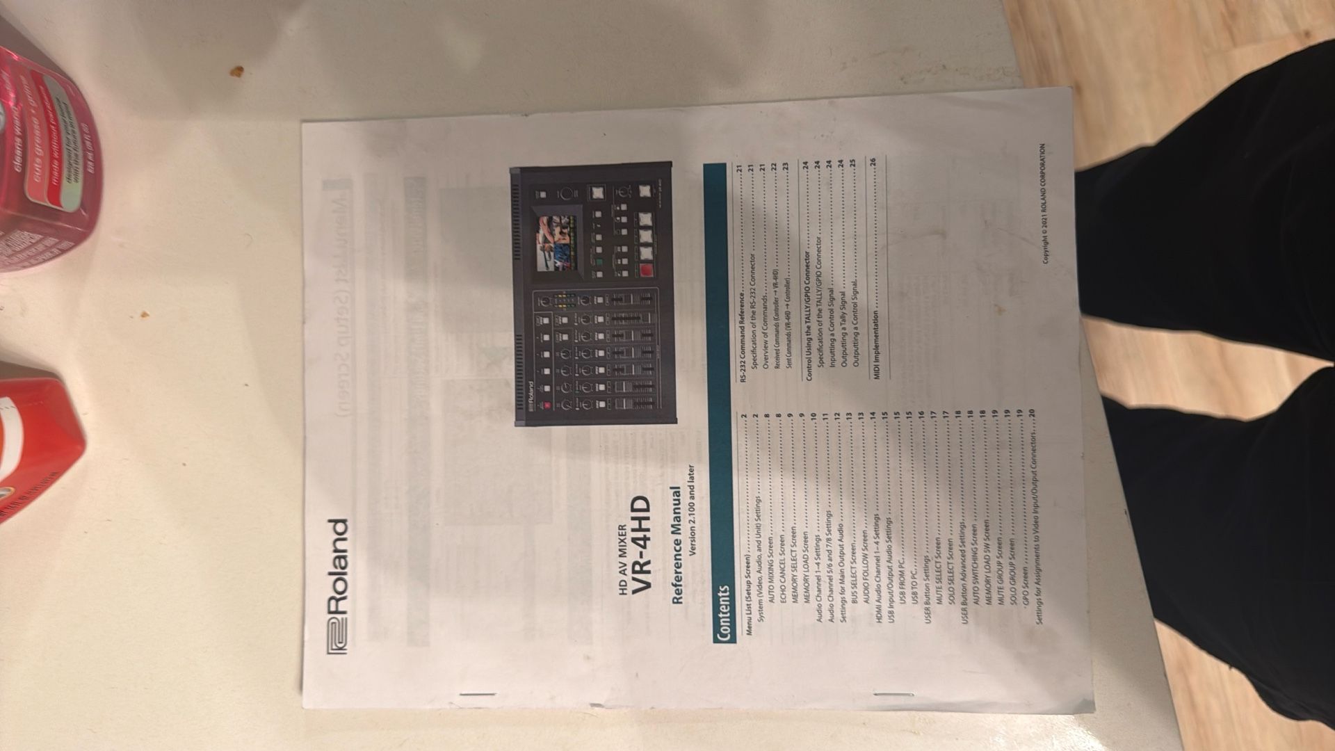 Roland VR-4HD HD AV Mixer / Video Switcher — HDMI + Audio Mixer — Live Streaming / Church / Event Gear