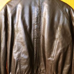 Franklin Allen Leather Bomber Jacket