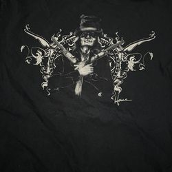 Western Cowboy Pistols Howe Gunslinger Graphic Tailored Denim XXL Black