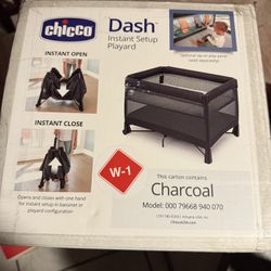 Brand New Chico Dash Playpen Charcoal Color
