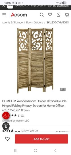 Wooden Room Divider 