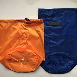2 Brand NEW Thermarest Stuff Sack Orange and Blue
