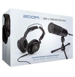 Zoom ZDM-1 Podcast Mic Pack, Podcast Dynamic Microphone, High Quality Headphones, Tripod, Windscreen, XLR Cable, For Recording PodRetails $99.99 +tax