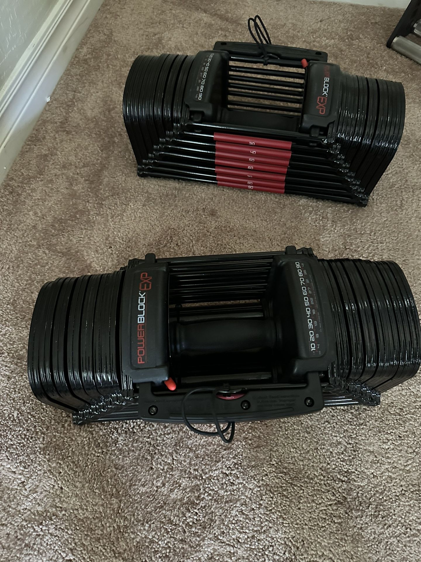 Power block EXP 180lbs Adjustable Dumbbels