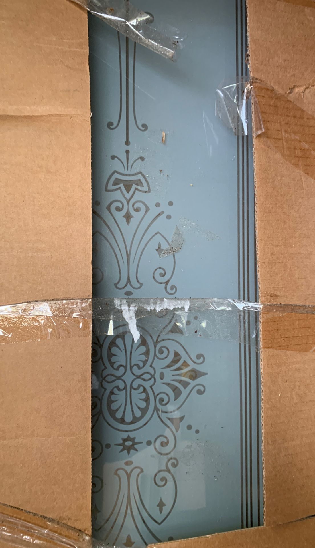 Bi-folded glass door