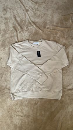 NWT Seek Discomfort Classic Crewneck Sweatshirt - Beige / Cream XL