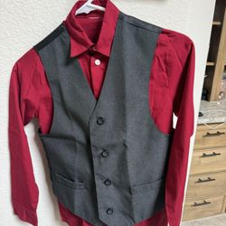 Boys 3 Piece Formal Suit (Shirt, Pant and Vest)
