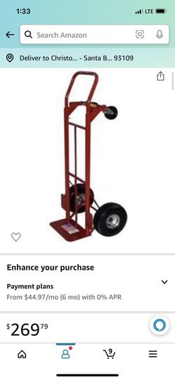 Milwaukee 30080 800-Pound Capacity Convertible Hand Truck with 10-Inch Pneumatic Wheels