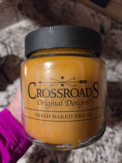Baked bread two wick candle