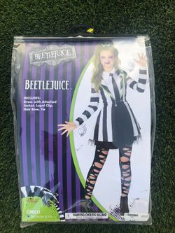 Child Beetle Juice Costume/ Medium