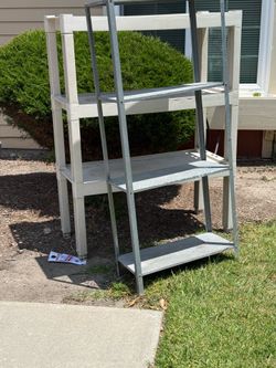 Free plastic & metal shelves
