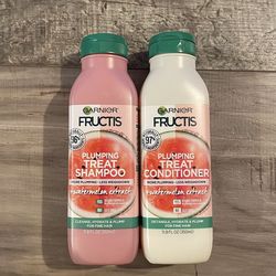 Garnier Fructis Plumping Treat Shampoo And Conditioner Set