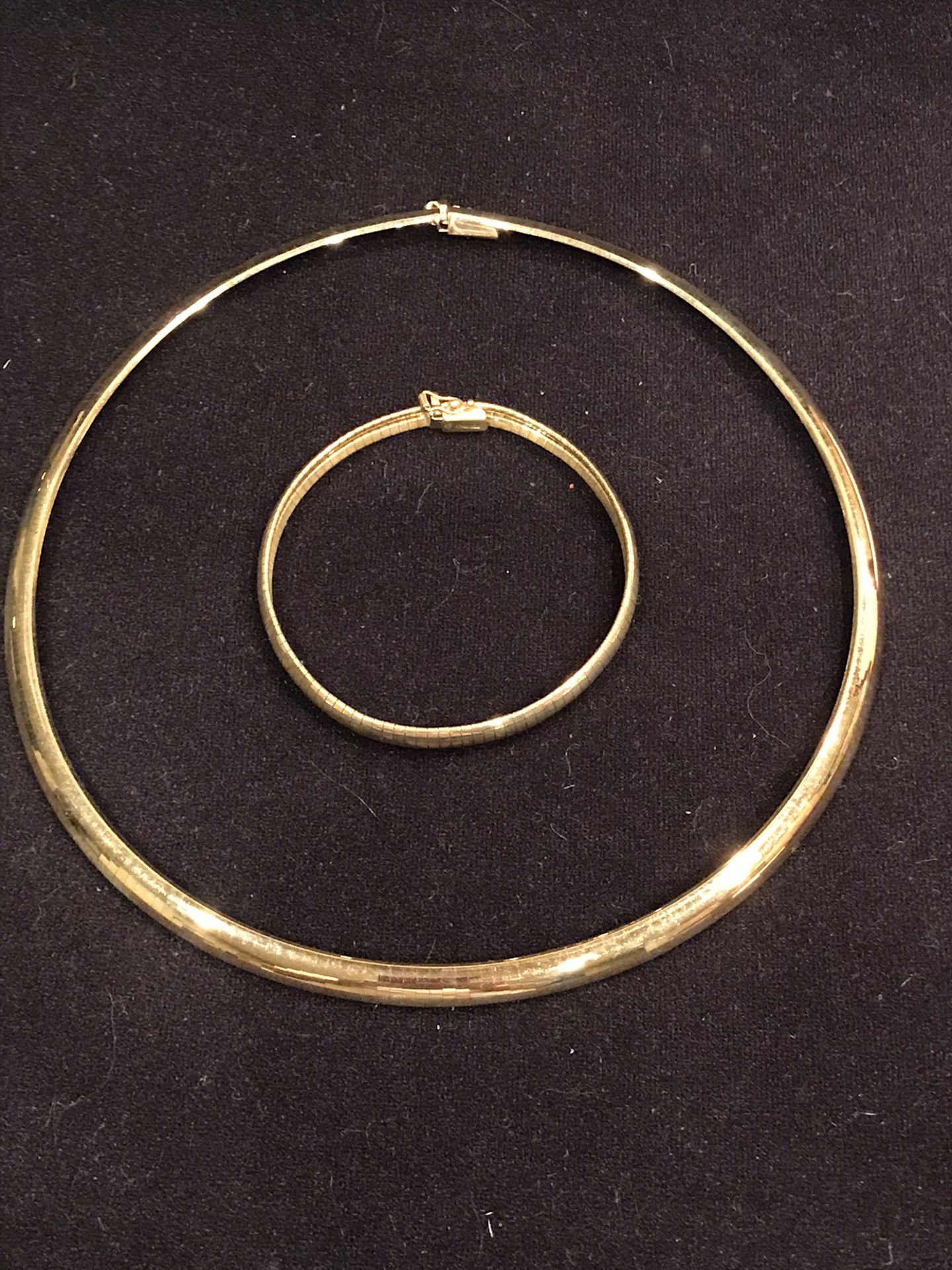 14-kt Omega Bracelet; Necklace Offered Separately