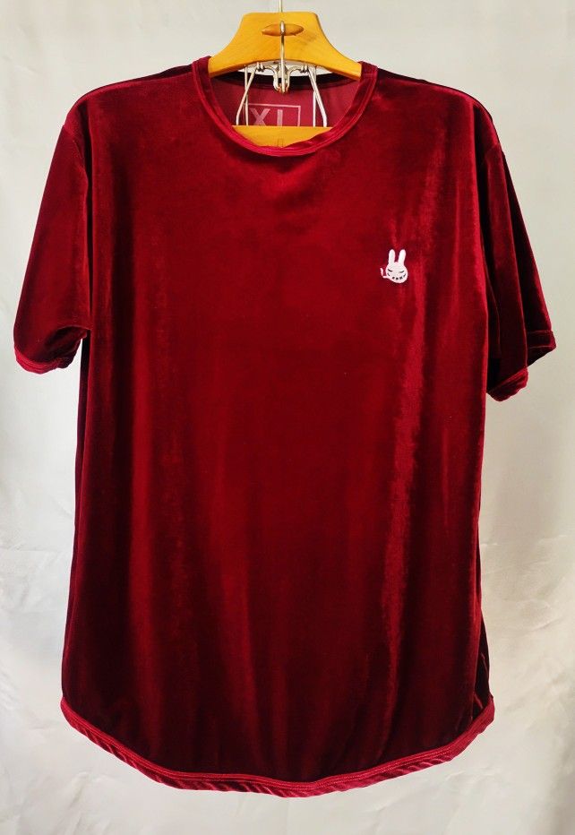 Dr Zodiak Moonrock Velour T-Shirt XL Red Smokin’ Bunny Graphic Visual Vibez