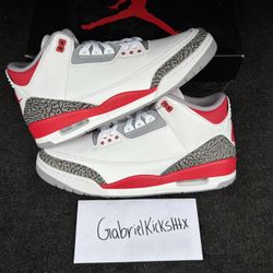 Air Jordan 3 Fire red 2022
