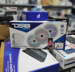 DS18 NXL 6.5" 2-Way Coaxial Marine Shallow Speaker With LED RGB Lights 25 Watts Rms 4-Ohm

$65