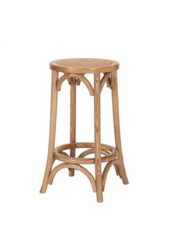 Home Decorators Collection
Mavery Patina Oak Finish Backless Wood Counter Stool with Woven Rattan Seat