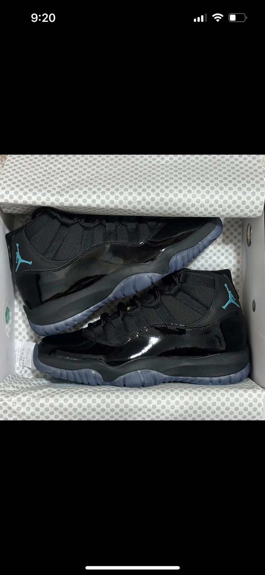 Size 9.5 - Nike Air Jordan 11 Retro Gamma Blue Sneakers Men’s Size