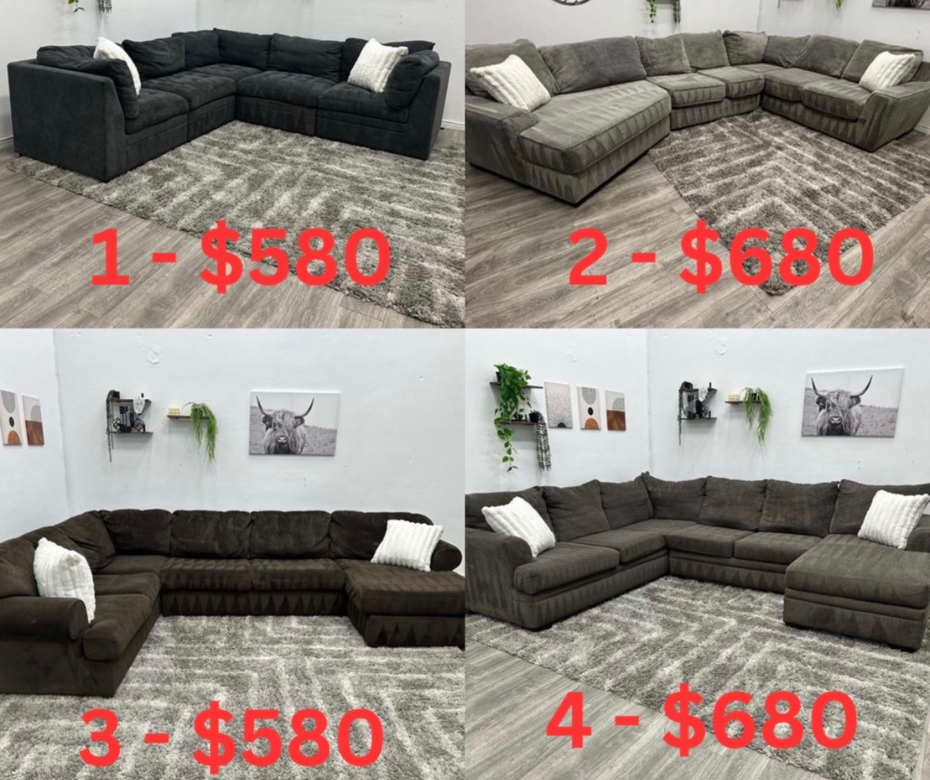Sectional Couches - FREE DELIVERY 🚛
