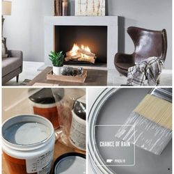 Light Gray Matte Interior Or Exterior Paint For Homes Or Small Projects