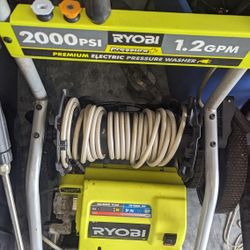 Ryobi 2000 Psi Pressure Washer Electric 