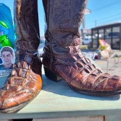 HERMOSAS BOTAS VAQUERAS SZ 7 M Listo Para Usted Ahhorita Gracias 