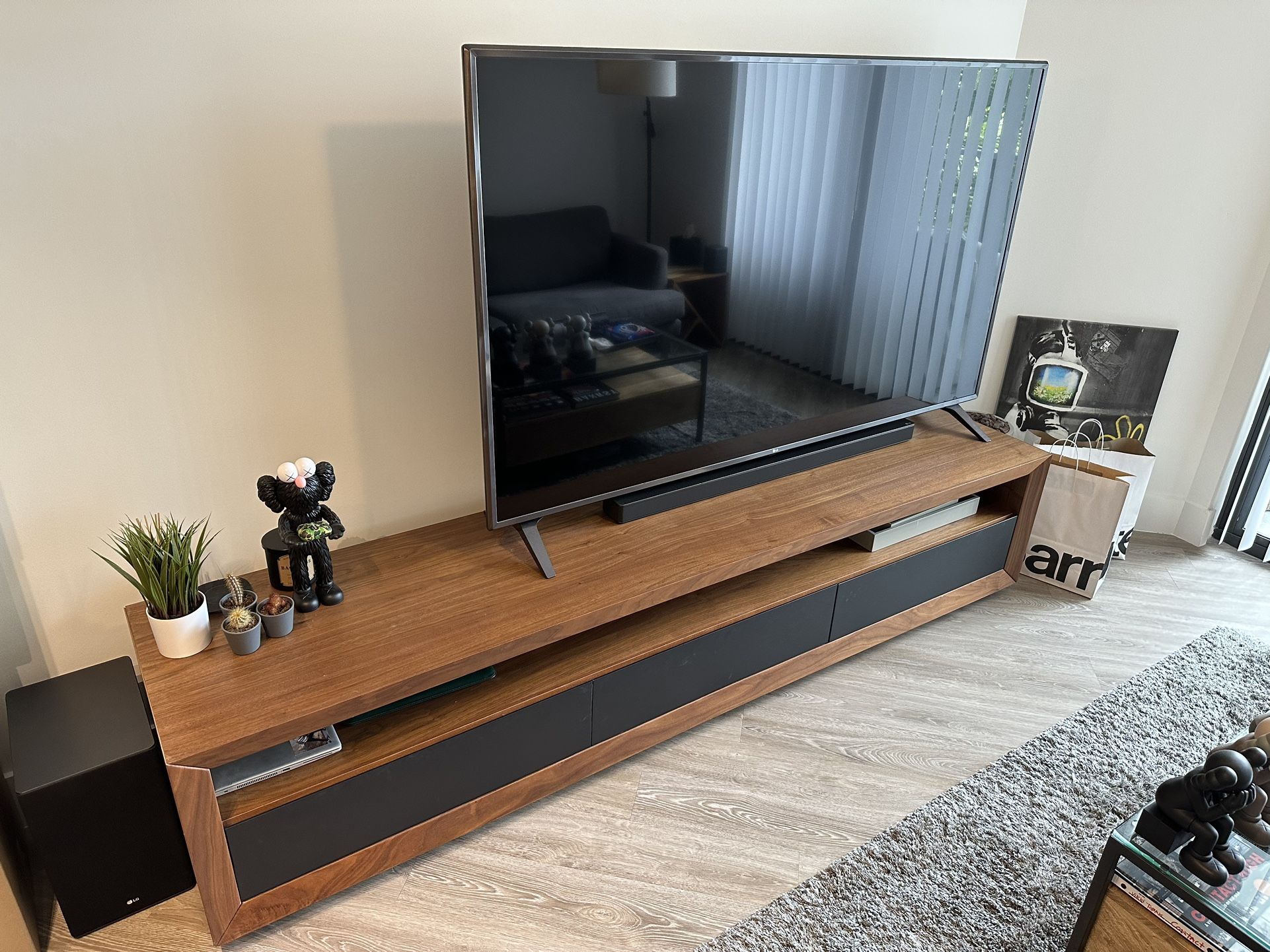 Media Console with 3 Drawers