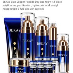 New completely sealed Bekay blue copper peptides skin care set 12 piece set 