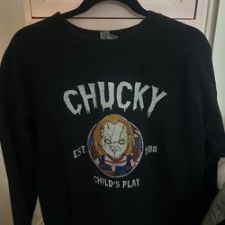 Chucky sweat shirt , medium , worn 