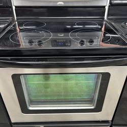Stainless Self Clean Glass Top Stove 