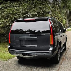 VLAND Full LED Tail Lights Compatible For GMC Yukon Chevrolet(Chevy) Suburban/Tahoe 2007-2014, Rear Lamps Assembly with Amber Turn Signal, Smoked Plug