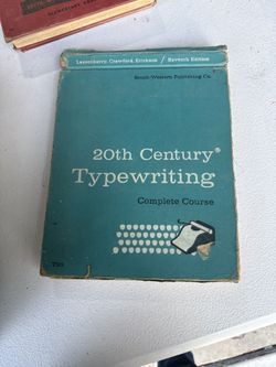 Vintage 20th Century Typewriting Complete Course 7th Edition Textbook