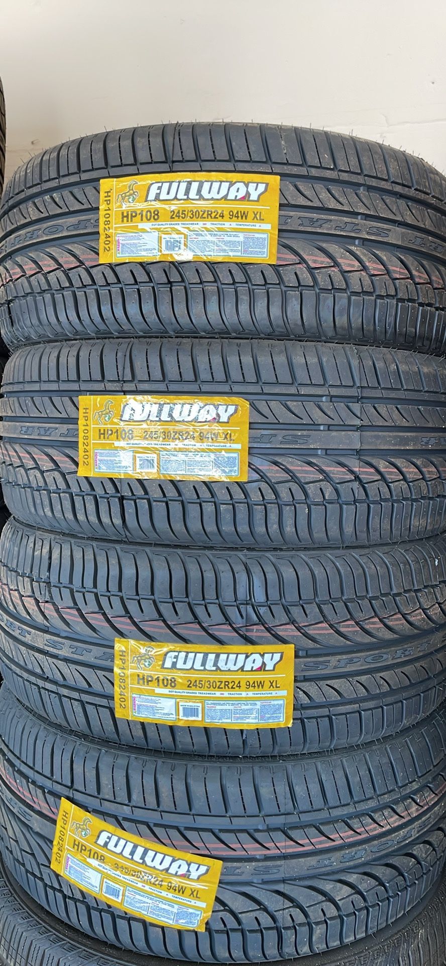 245-30-24 FULLWAY All Season Tires installed (4) New 50,000 Mile Warranty-We Finance