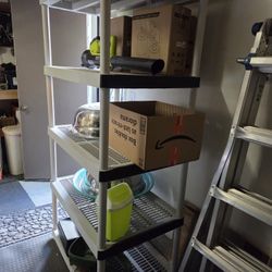Plastic Garage Storage Shelving Unit