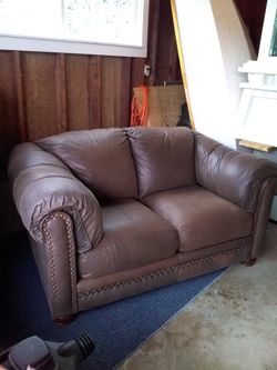 Leather Loveseat