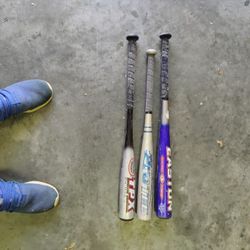 3 Little League/Tee Ball Bats