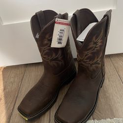 Square Steel Toe Justin Boots (New)