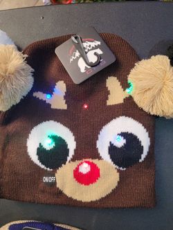 Kids Christmas Hats Led