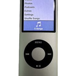 Ipod Nano 4th Gen 8gb Silver Bad Battery