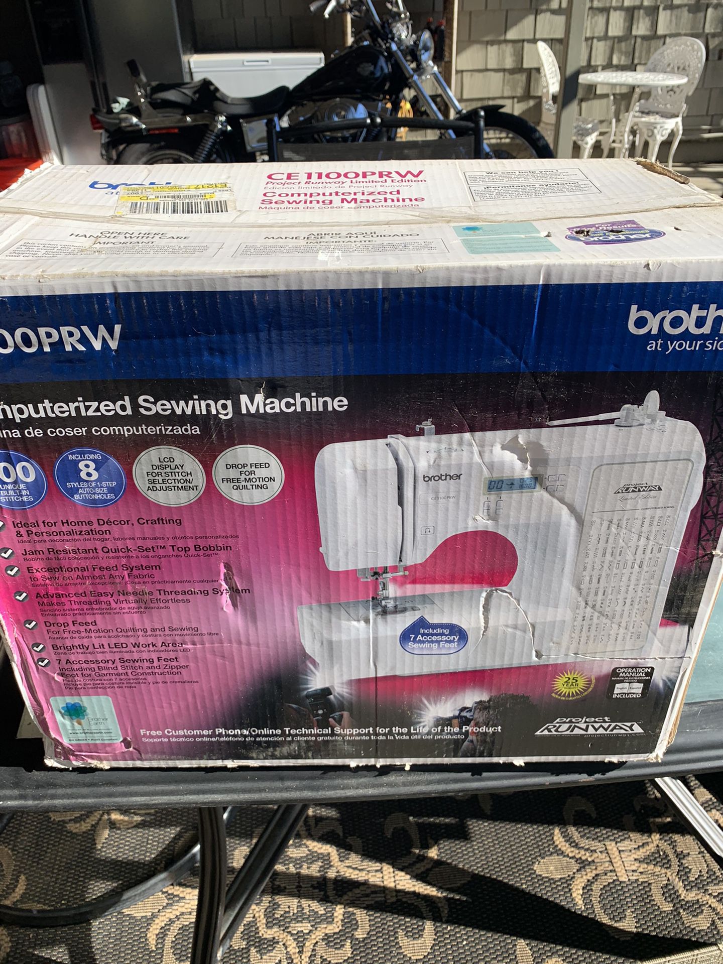 New Brother 1100 PRW Computerized Sewing Machine