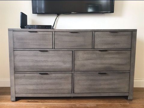 Macy's Tribeca bed frame, dresser, and Queen mattress for Sale in Philadelphia, PA
