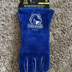 Medium Black Stallion Welding Gloves