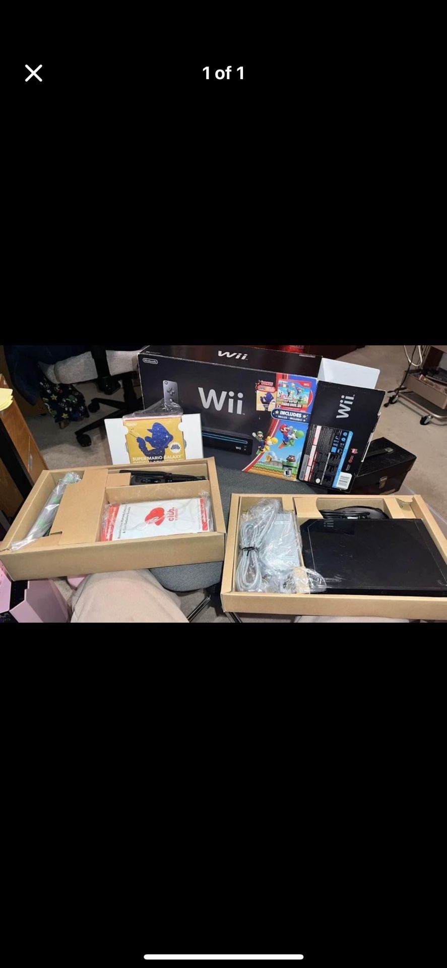 Black Wii Bundle In Box 