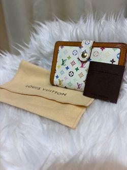 Louis Vuitton Monogram White Multicolor Takashi Murakami Viennois Wallet