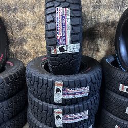 SET OF 4 NEW TIRES 37/12.50/20LT AMERICAN ROADSTAR