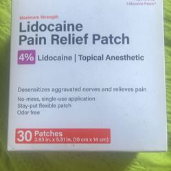 lidocaine pain Relief Patches 30 Counts